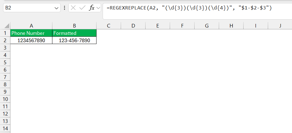 RegexReplace in Excel