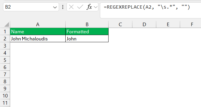 RegexReplace in Excel