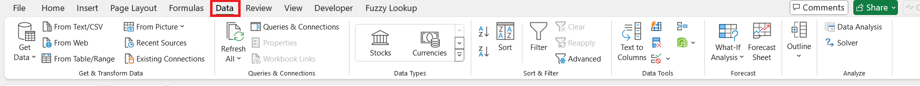 Scenario Manager Excel