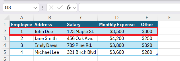 Row vs Column