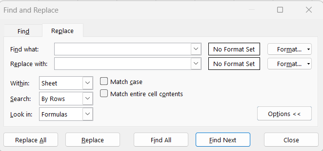 Break Links in Excel