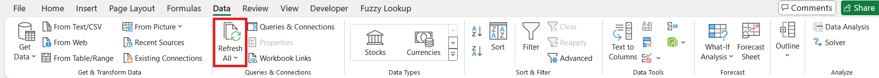 Break Links in Excel