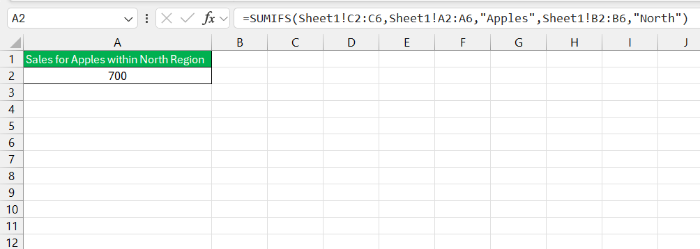 What Does SUMIFS Mean in Excel