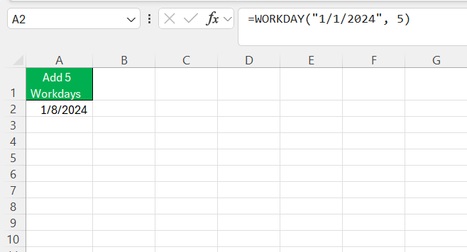 What are the Weekend Days in Excel