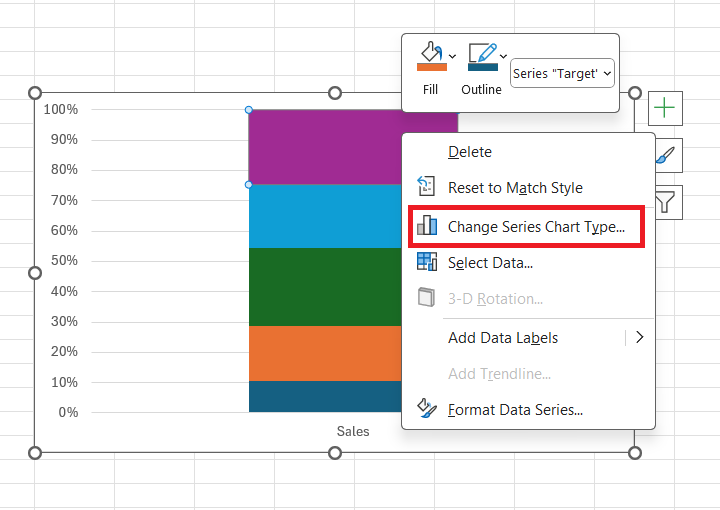 Bullet Chart in Excel