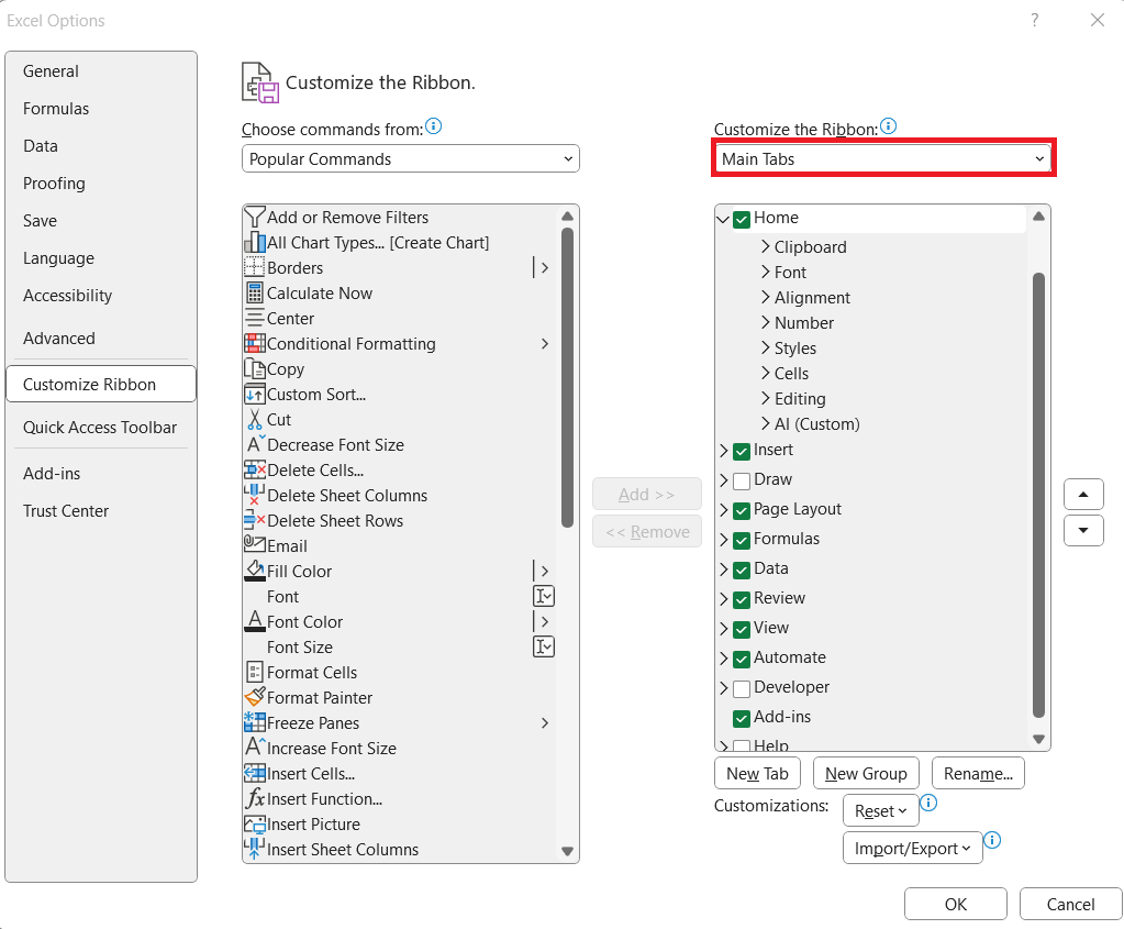 Radio Button in Excel