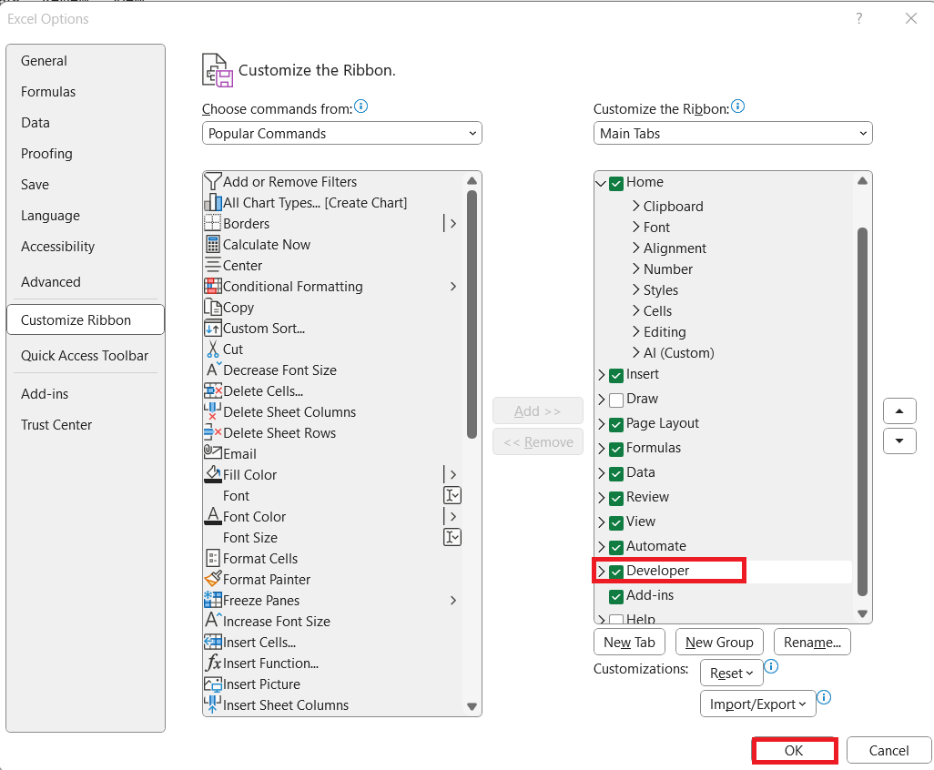 Radio Button in Excel