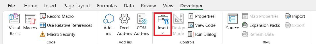 Radio Button in Excel