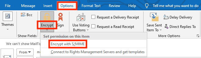 How to Encrypt in Outlook