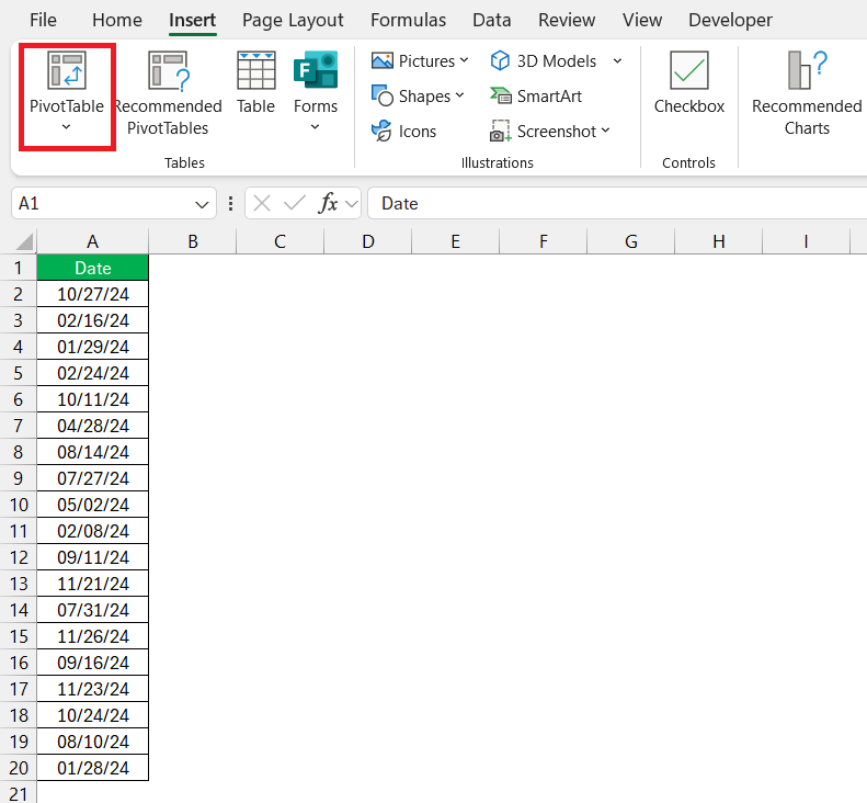 Convert Months to Quarters in Excel