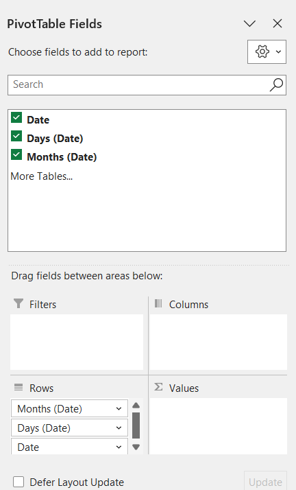 Convert Months to Quarters in Excel