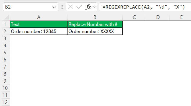 Regex Special Characters in Excel