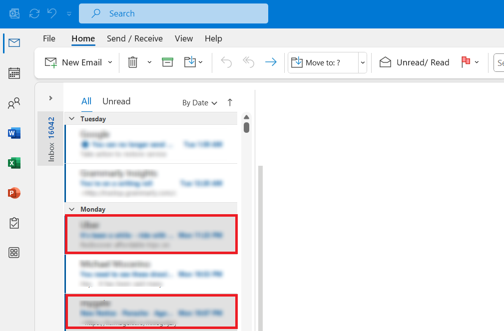 Archive Emails in Outlook