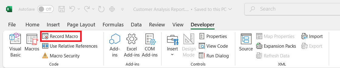 Customer Analysis Report