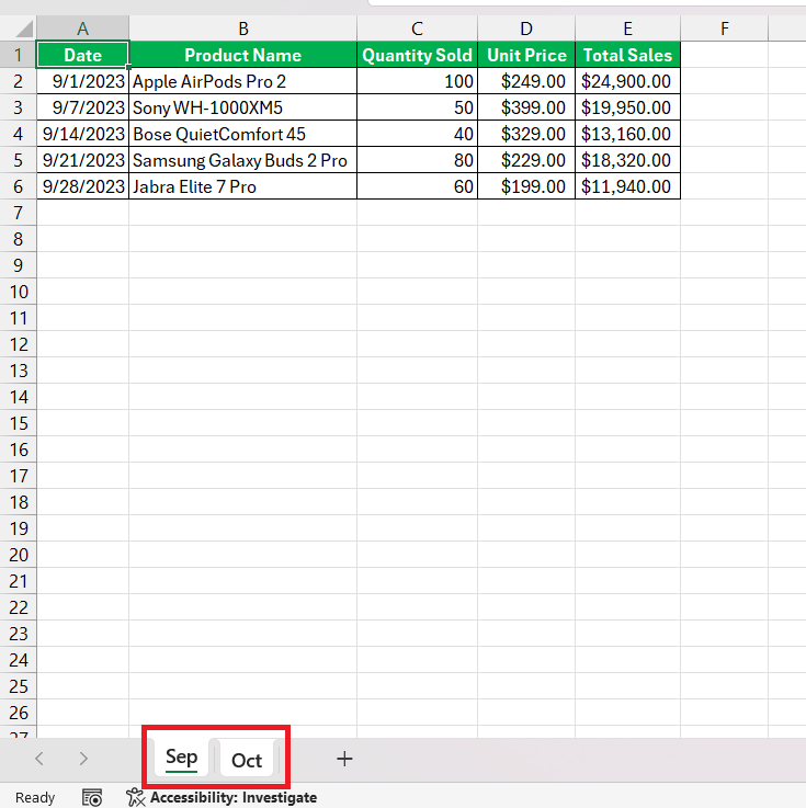 Combine Multiple Excel Files