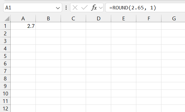 Roundup Function in Excel