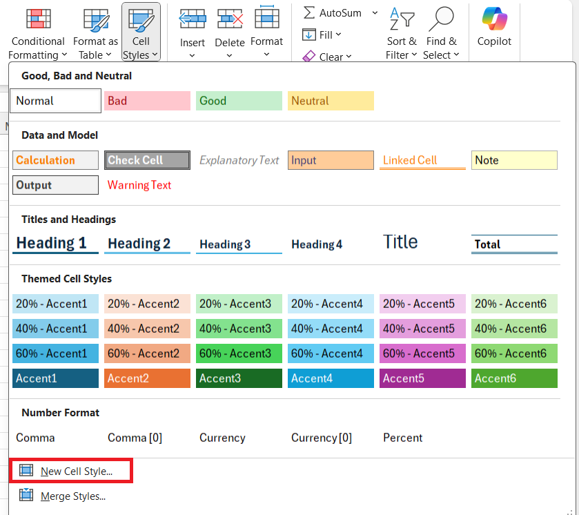 How to Apply Calculation Style in Excel