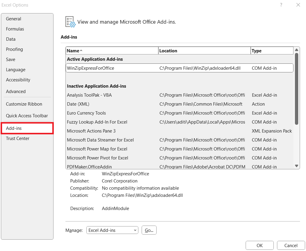 Pivot Table Fields Not Showing