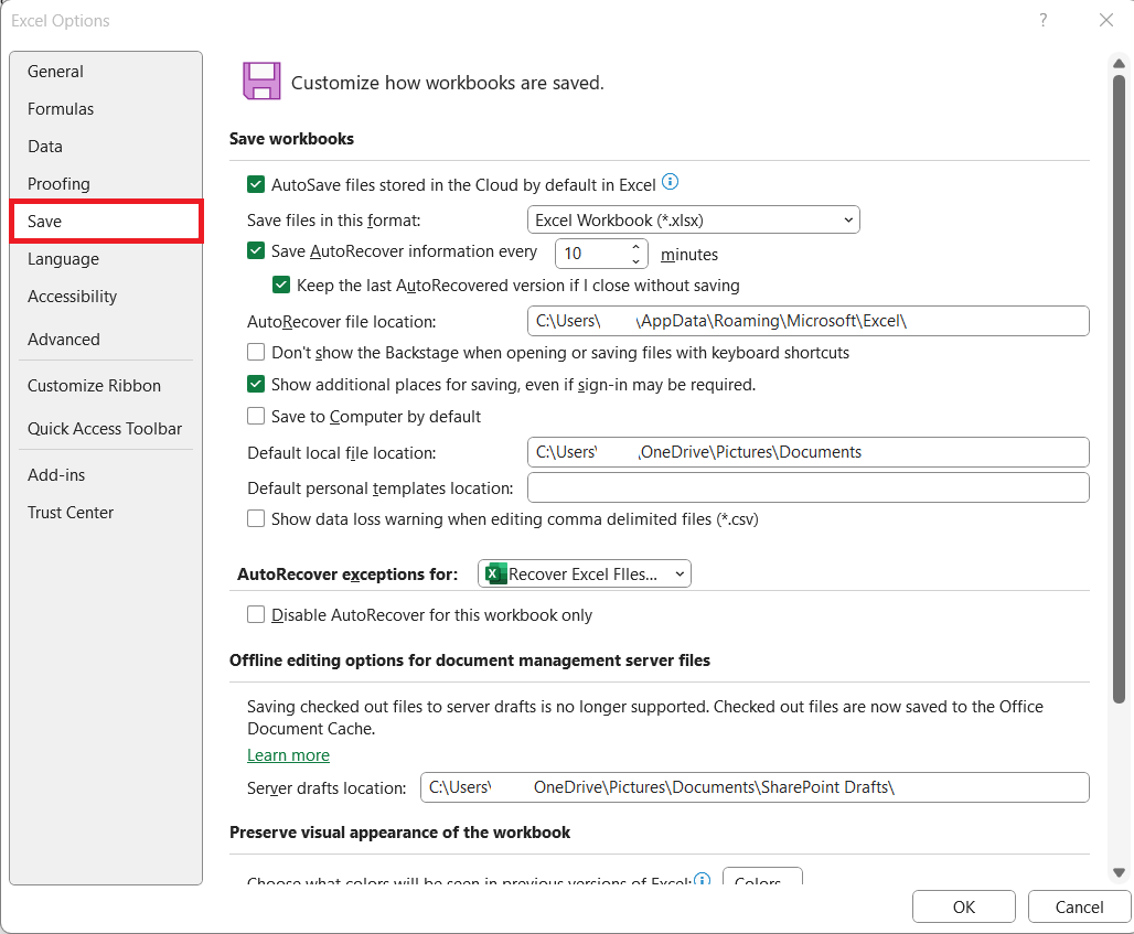 Recover Excel File not Saved