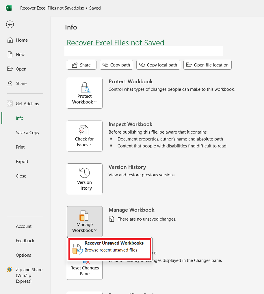 Excel File Lost - How to Recover Excel File not Saved | MyExcelOnline