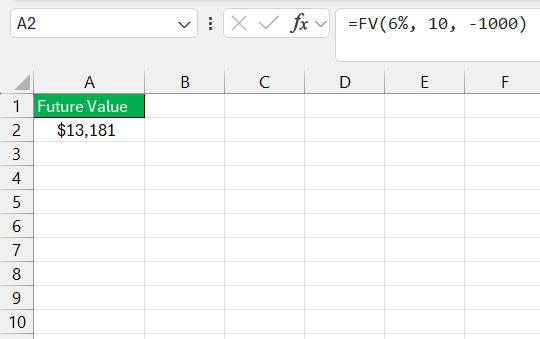 Future Value Annuity Calculator