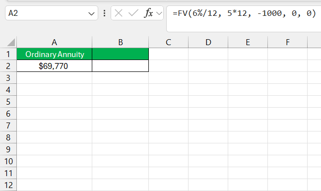 Future Value Annuity Calculator