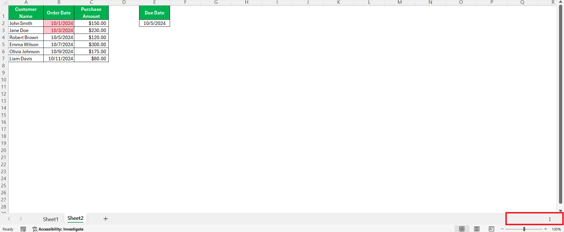 Full screen shortcut in Excel