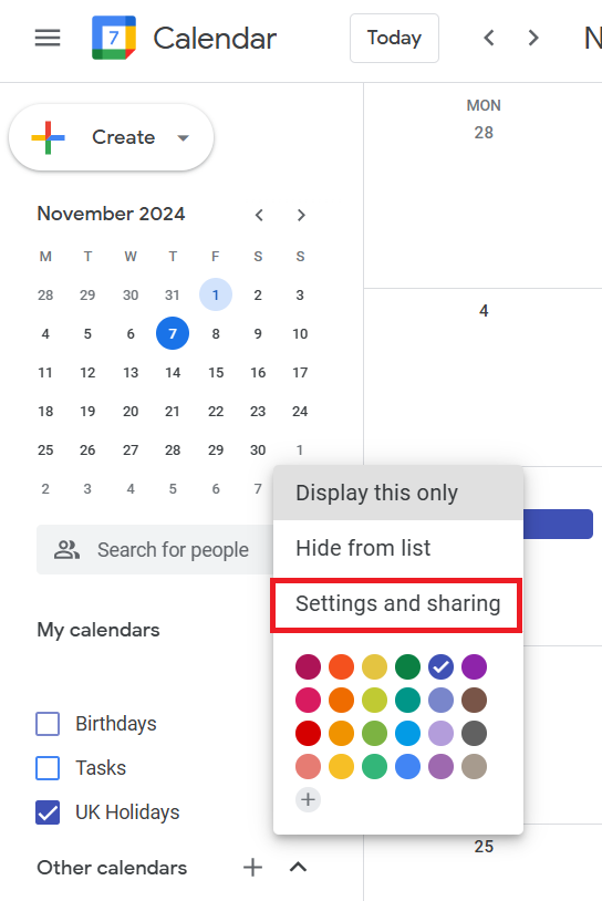 Import Google Calendar to Outlook