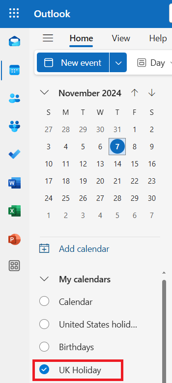 Import Google Calendar to Outlook