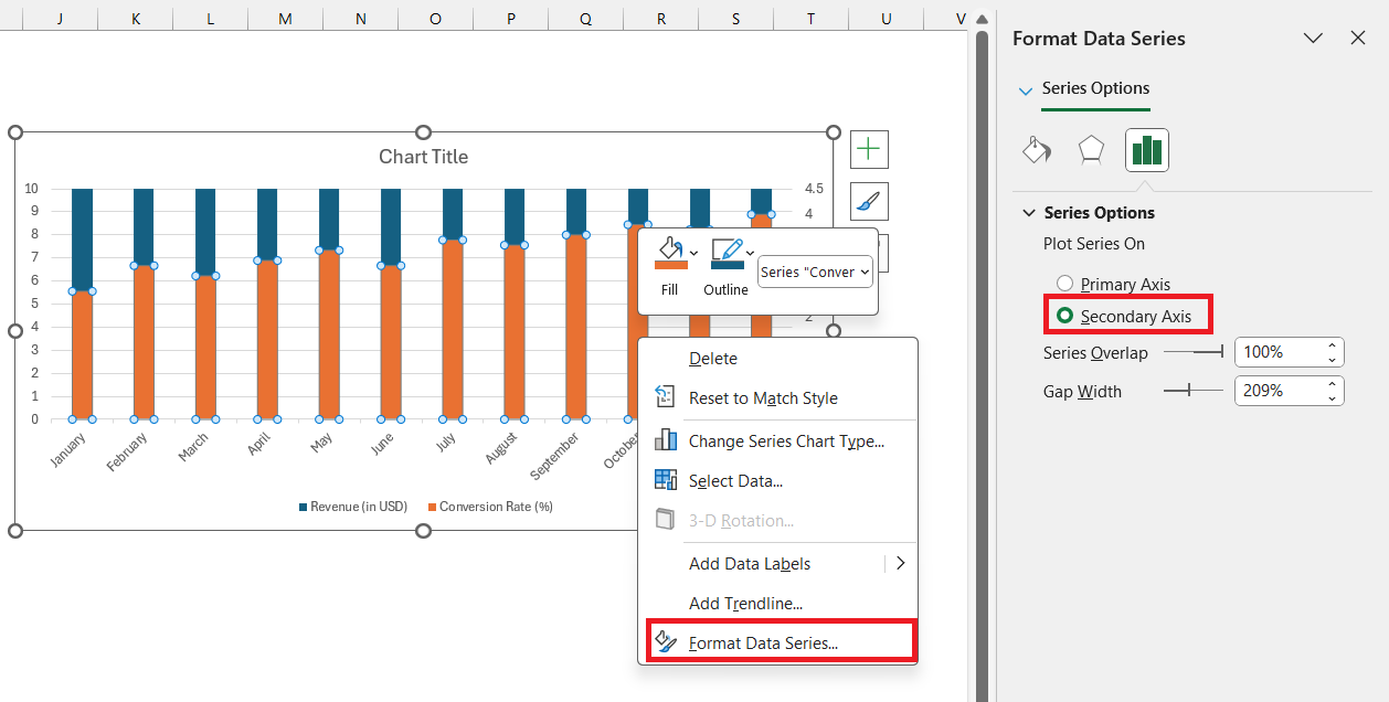 Vertical Axis in Excel Charts