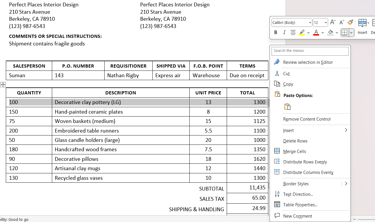 How to Merge Cells in Word