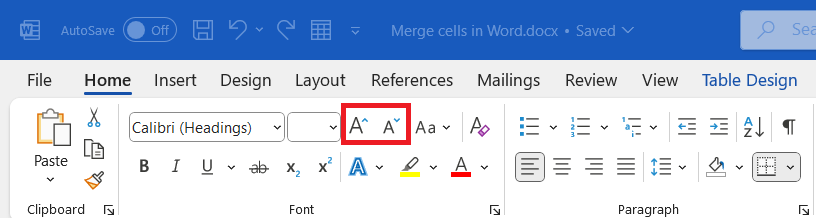 How to Merge Cells in Word