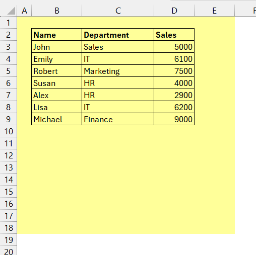 TRIMRANGE Function in Excel