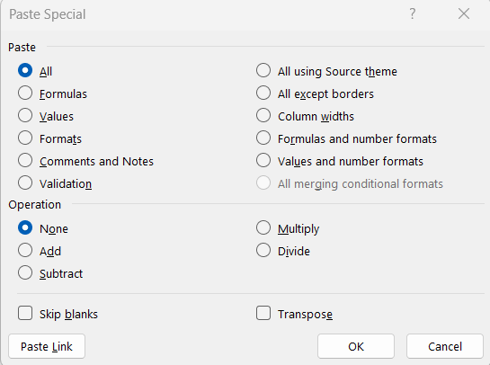 How to Paste Without Formatting in Excel