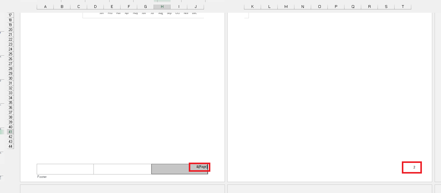 Header and Footer in Excel