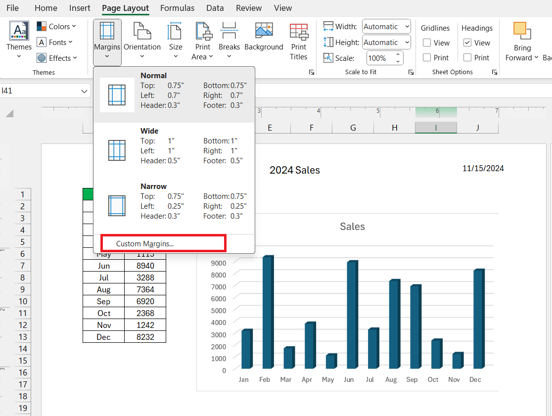 Header and Footer in Excel