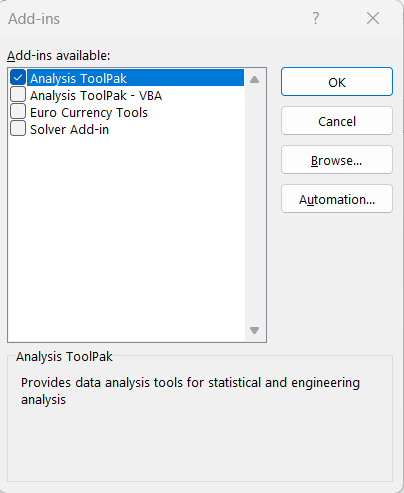 Rolling Average in Excel