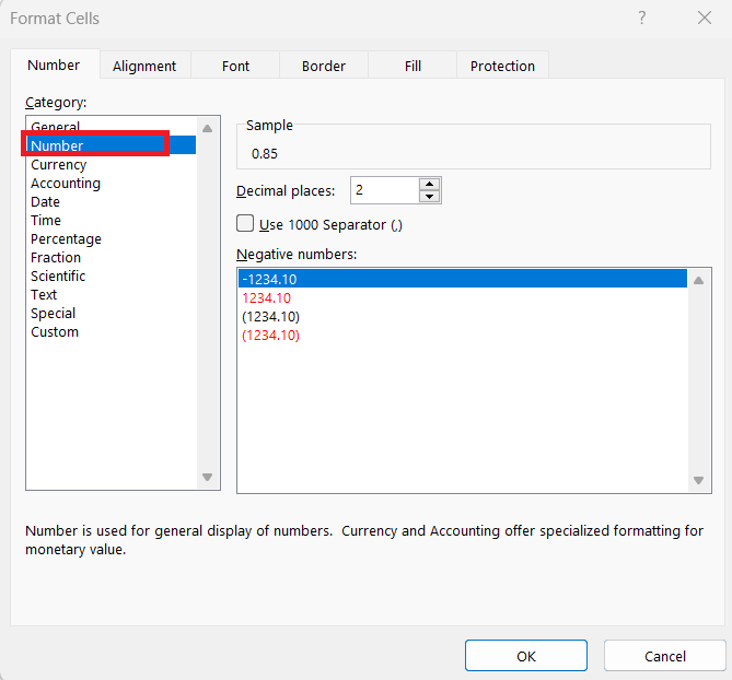 Inches to Meters in Excel