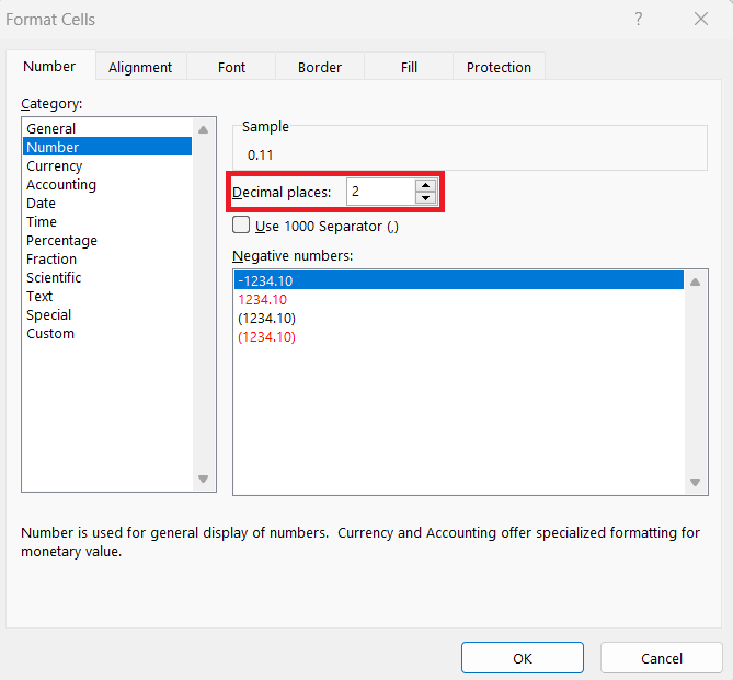 Inches to Meters in Excel