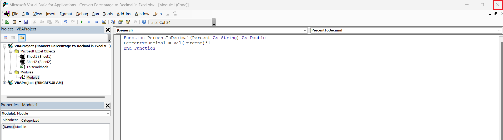 How to Convert Percent to Decimal in Excel | MyExcelOnline