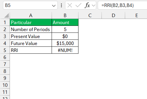 RRI Function in Excel