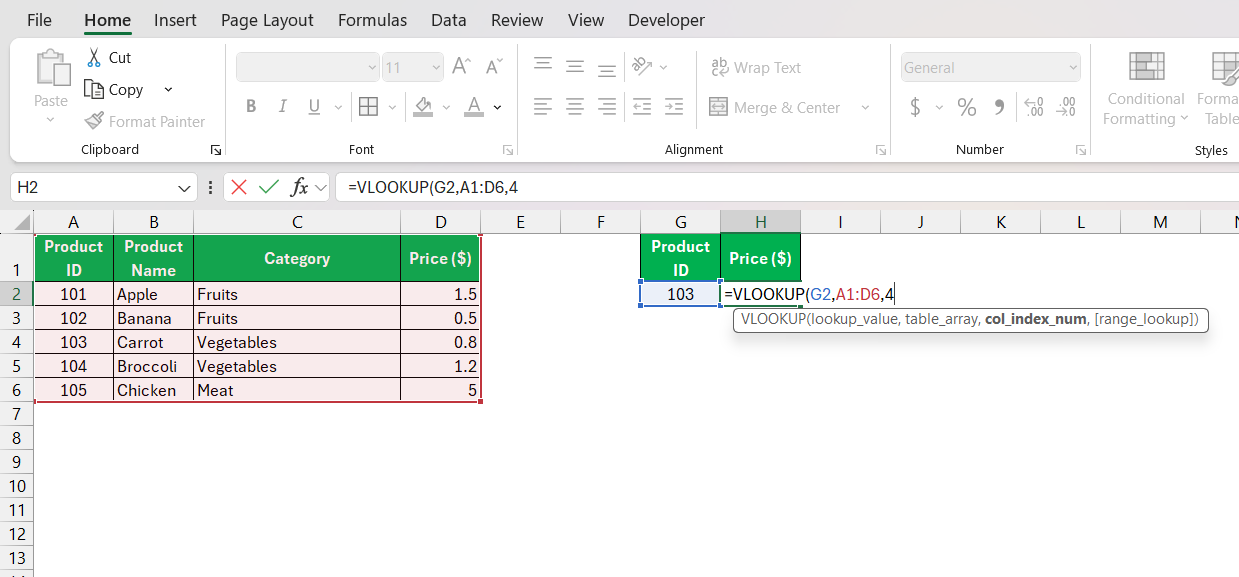 VLOOKUP Versus INDEX MATCH in Excel