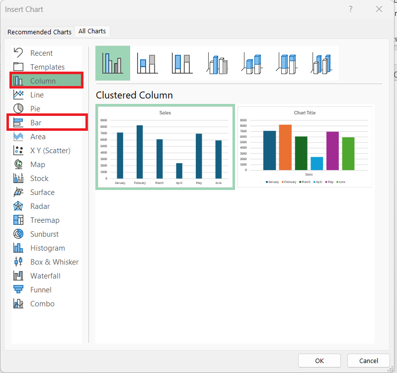 Bar Graph vs Histogram in Excel