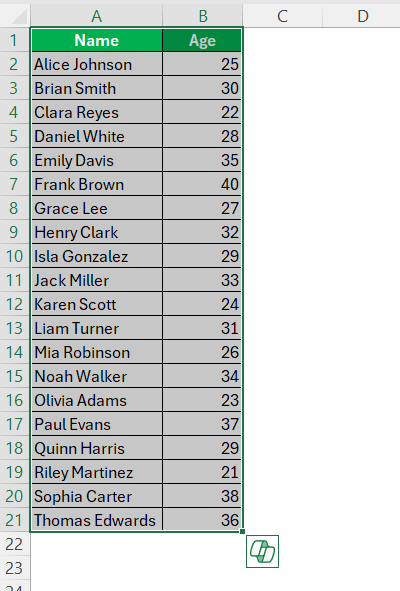 Bar Graph vs Histogram in Excel