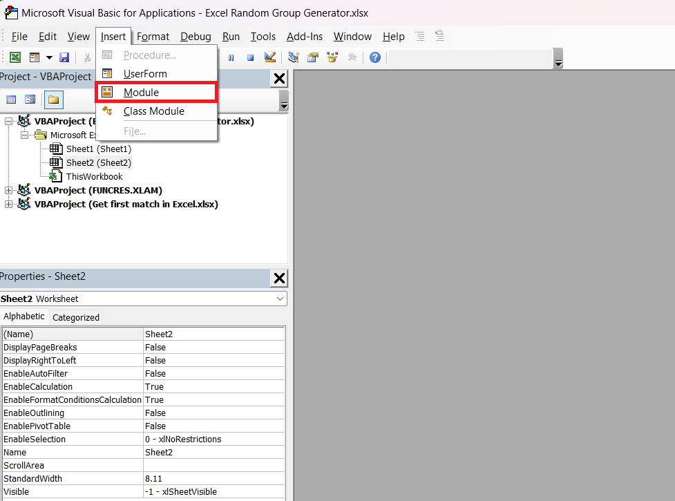 Excel Random Group Generator