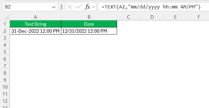 How to Convert String to DateTime in Excel | MyExcelOnline