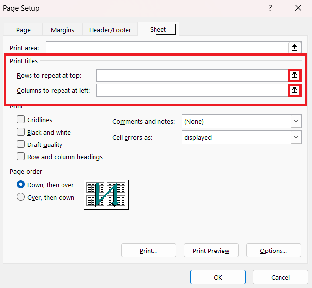 How to Print an Excel Spreadsheet