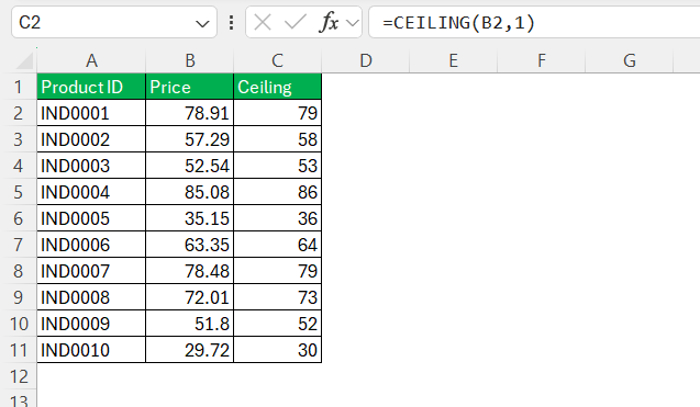 Floor Function in Excel