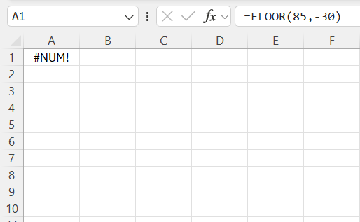 Floor Function in Excel