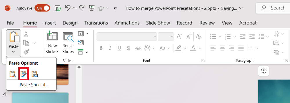 How to Merge PowerPoint Presentations